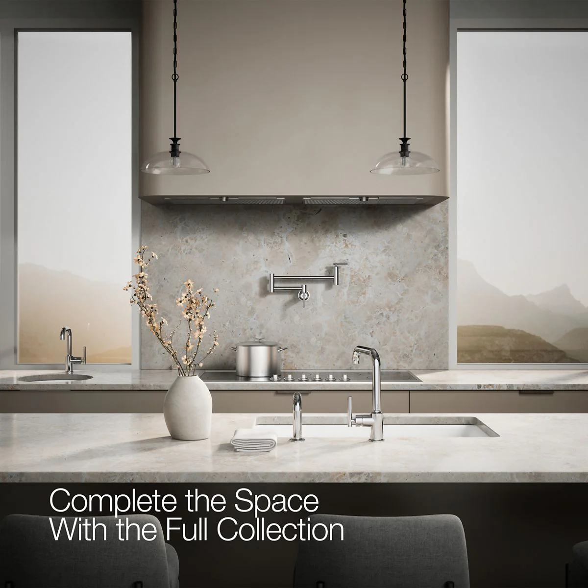 KOHLER K-7508 Purist Single-handle kitchen sink faucet with side sprayer - Image 25