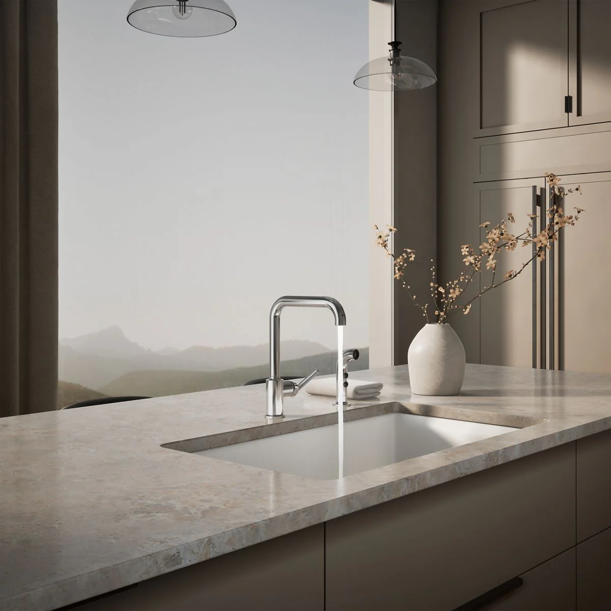 KOHLER K-7508 Purist Single-handle kitchen sink faucet with side sprayer - Image 26