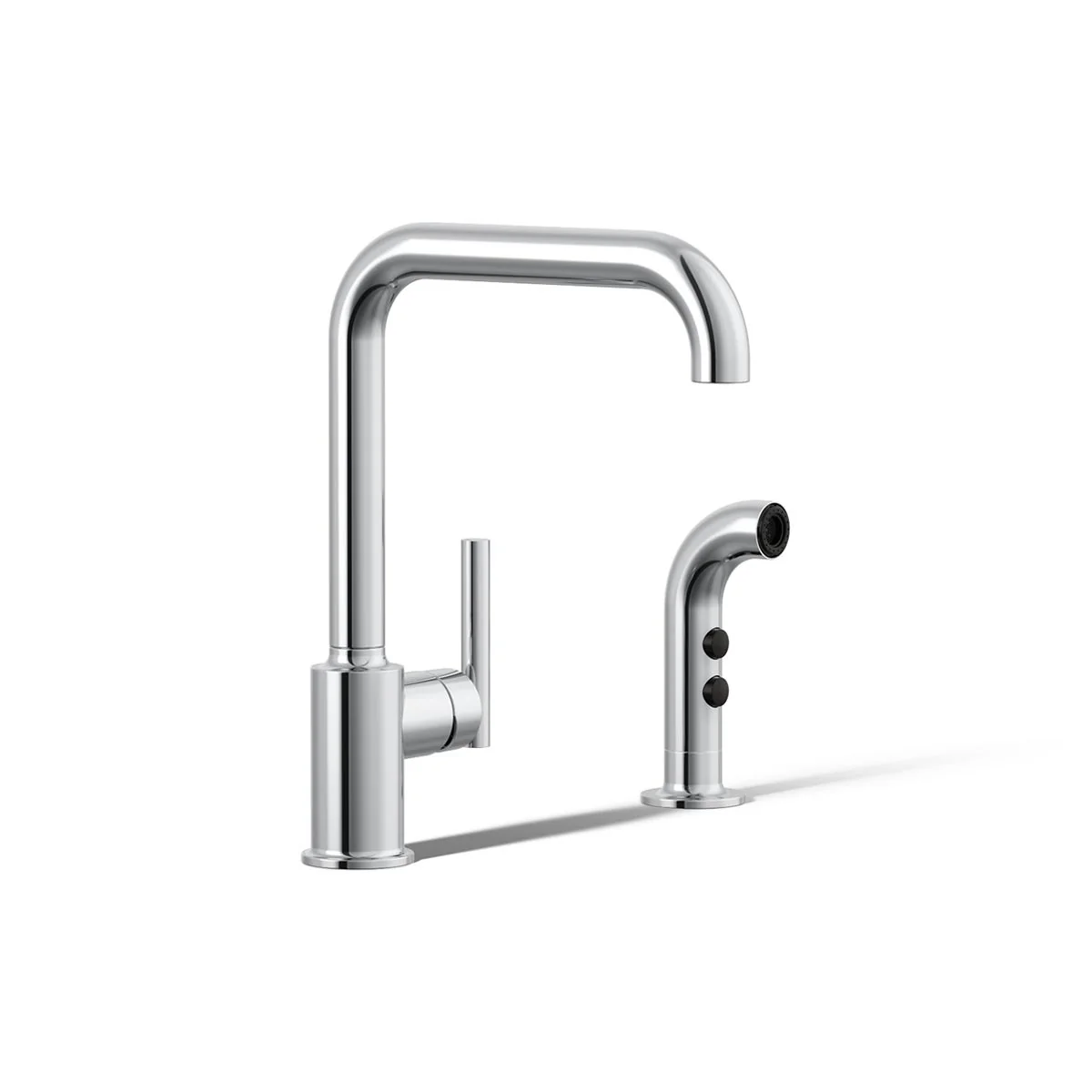 KOHLER K-7508 Purist Single-handle kitchen sink faucet with side sprayer - Image 27