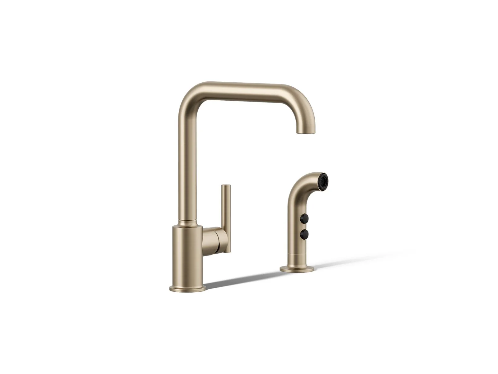 KOHLER K-7508 Purist Single-handle kitchen sink faucet with side sprayer - Image 29