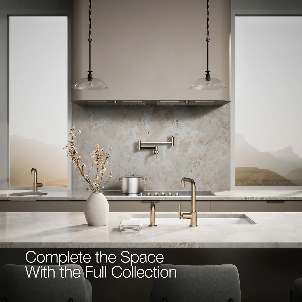 KOHLER K-7508 Purist Single-handle kitchen sink faucet with side sprayer - Image 30