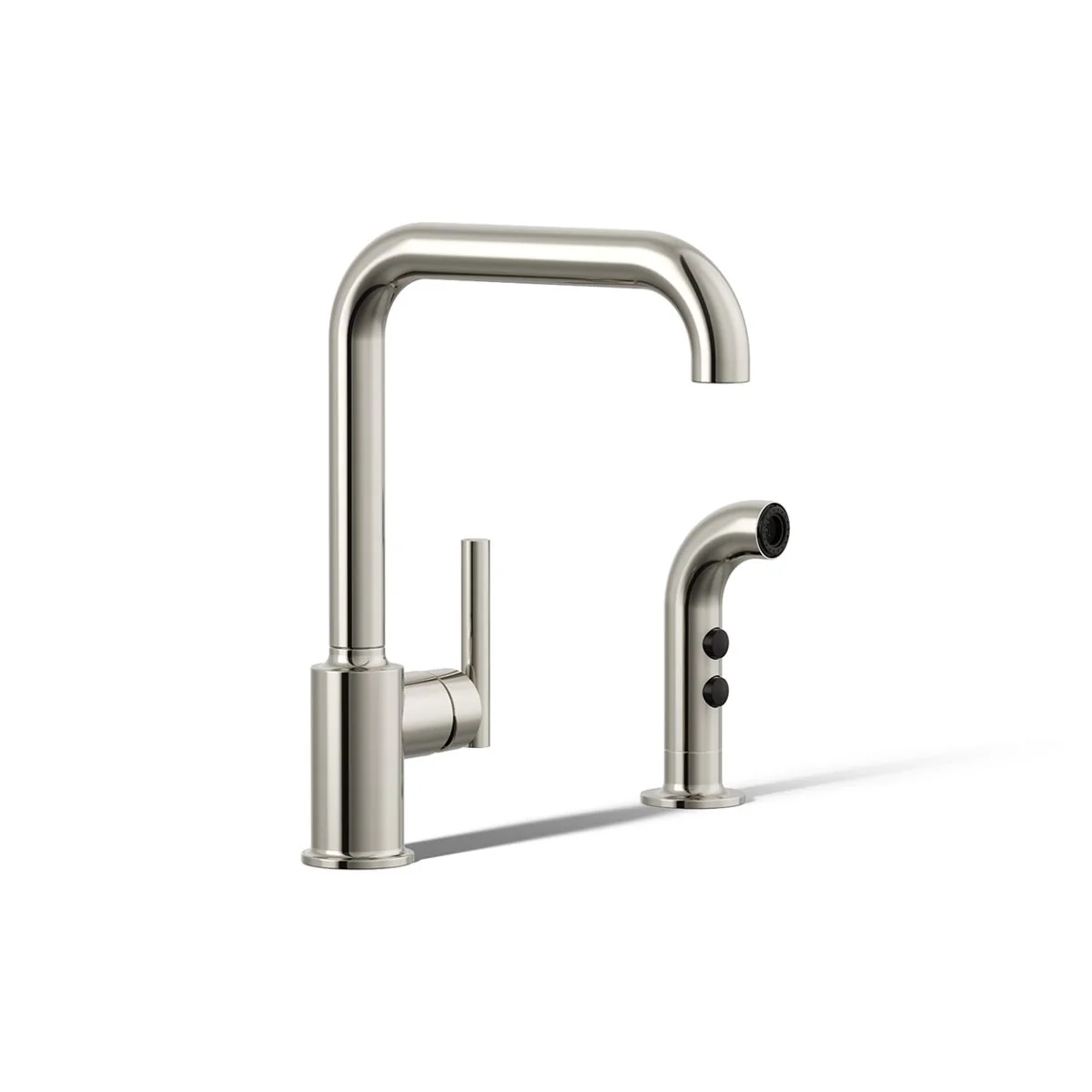 KOHLER K-7508 Purist Single-handle kitchen sink faucet with side sprayer - Image 36
