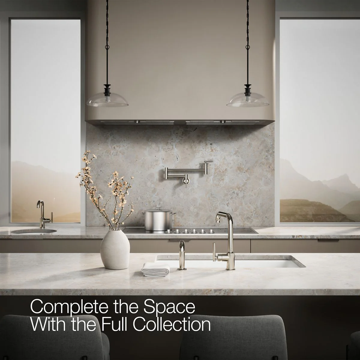KOHLER K-7508 Purist Single-handle kitchen sink faucet with side sprayer - Image 37