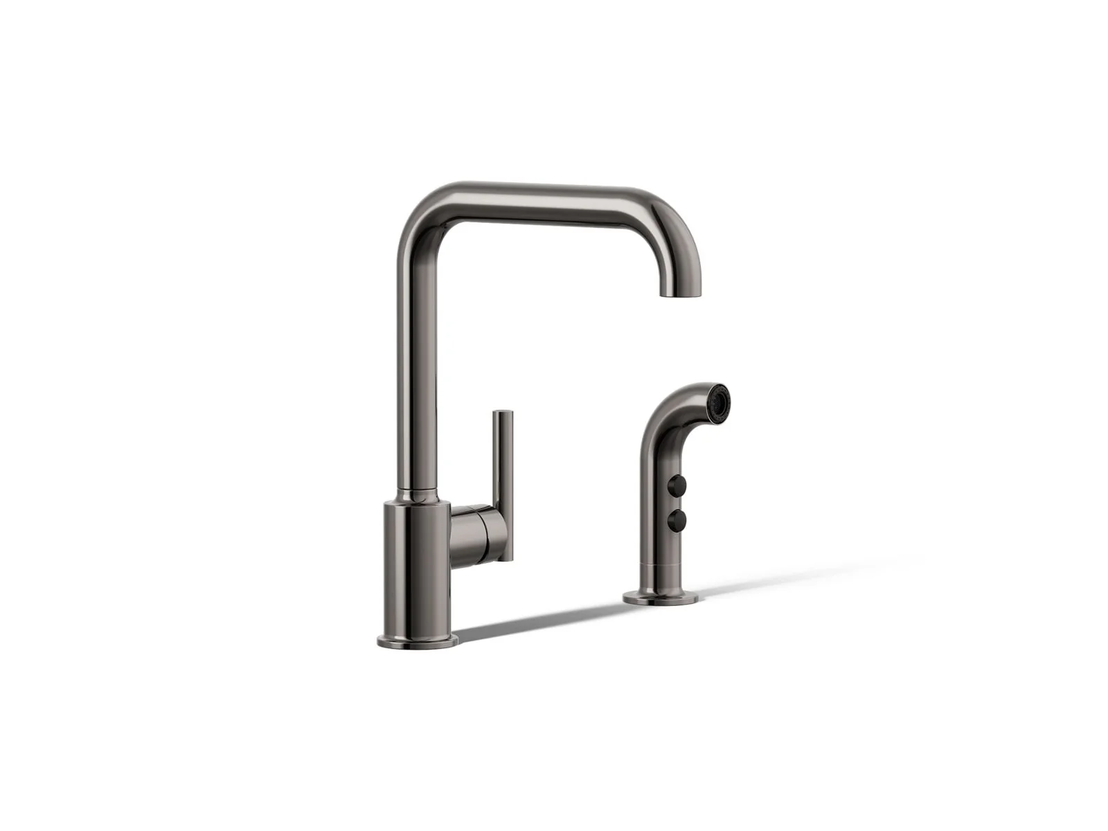 KOHLER K-7508 Purist Single-handle kitchen sink faucet with side sprayer - Image 39