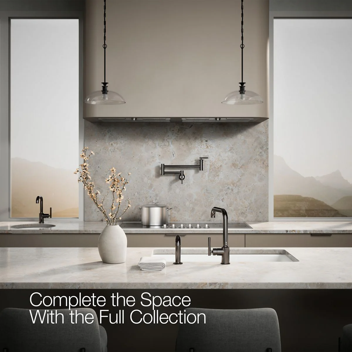 KOHLER K-7508 Purist Single-handle kitchen sink faucet with side sprayer - Image 41