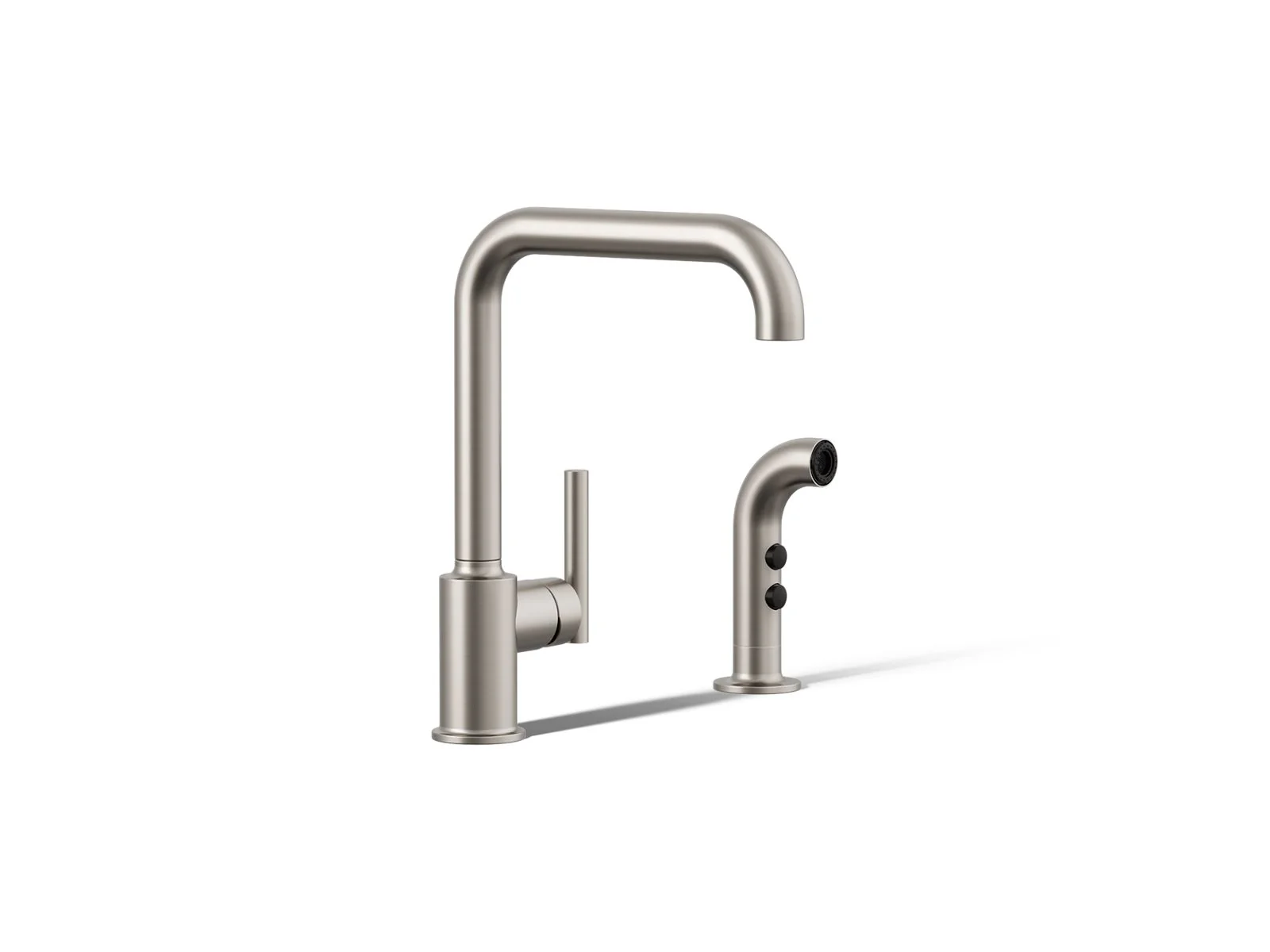 KOHLER K-7508 Purist Single-handle kitchen sink faucet with side sprayer - Image 44