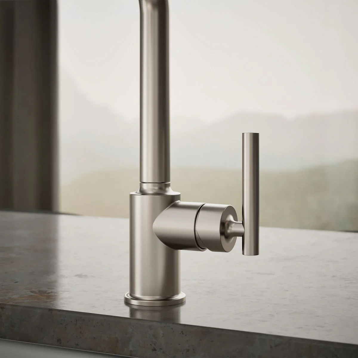KOHLER K-7508 Purist Single-handle kitchen sink faucet with side sprayer - Image 46