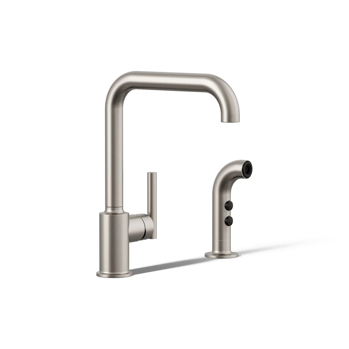 KOHLER K-7508 Purist Single-handle kitchen sink faucet with side sprayer - Image 48