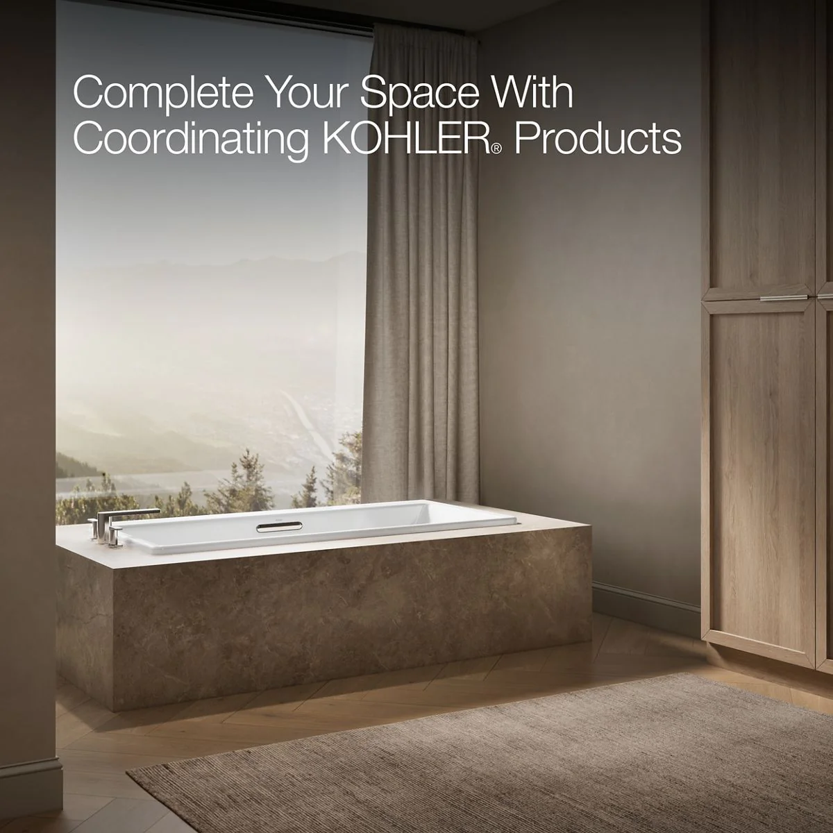 KOHLER K-817 Reve 67" x 31-1/2" drop-in/undermount bath - Image 5