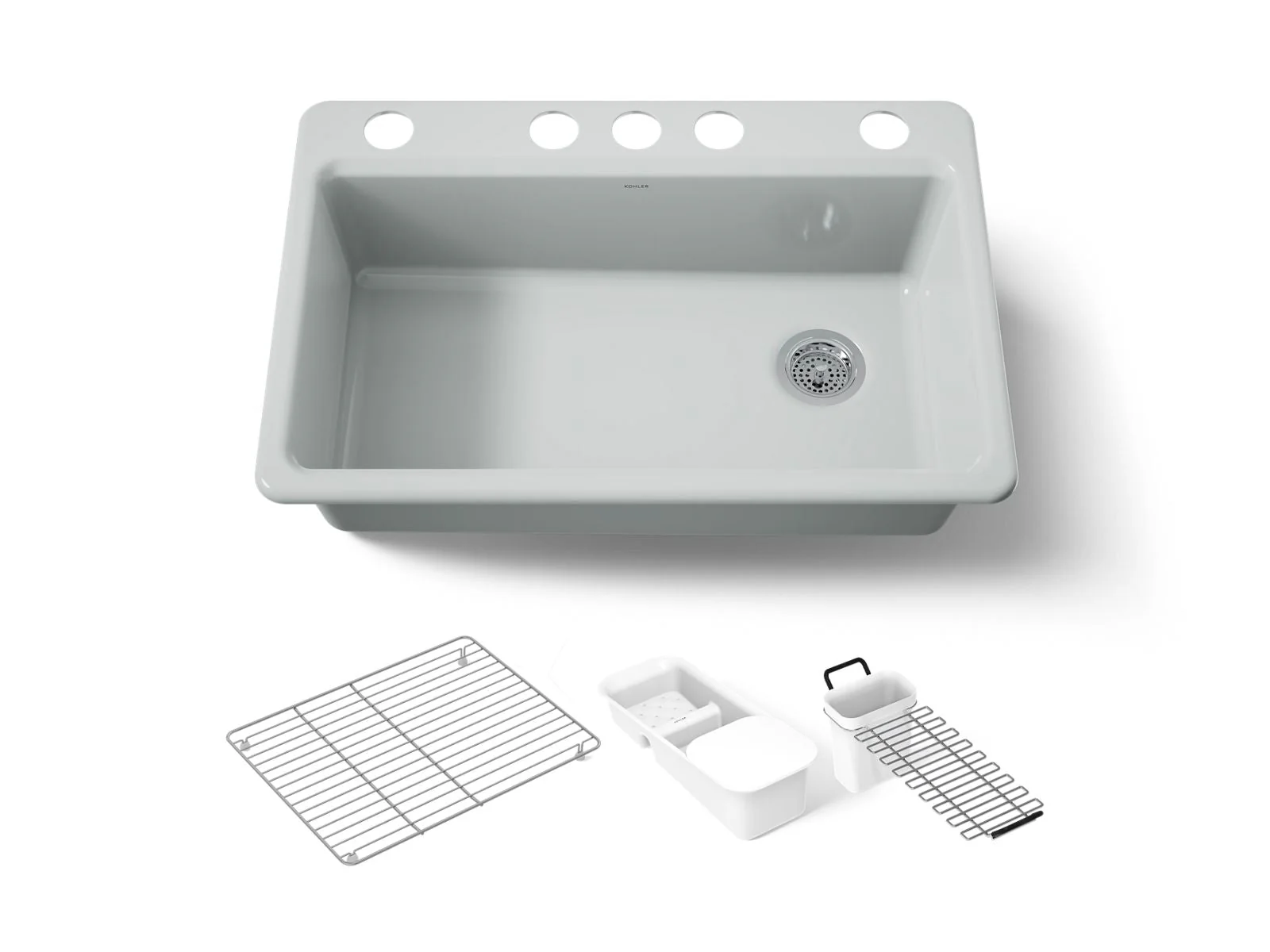 KOHLER K-5871-5UA3 Riverby 33" undermount single-bowl workstation kitchen sink - Image 15