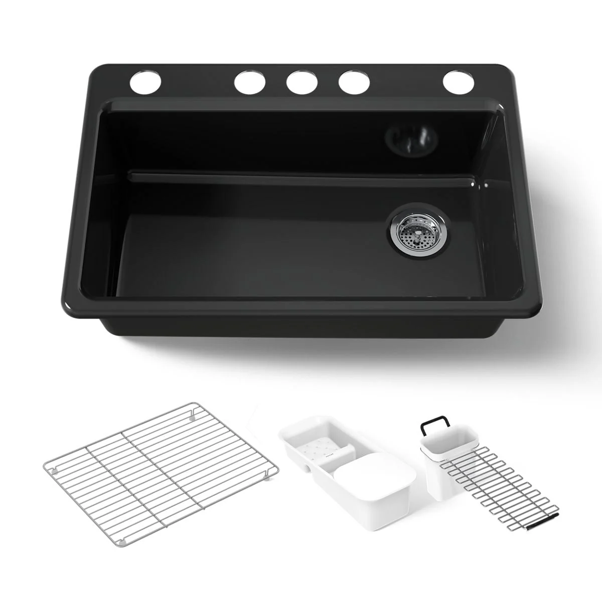 KOHLER K-5871-5UA3 Riverby 33" undermount single-bowl workstation kitchen sink - Image 24