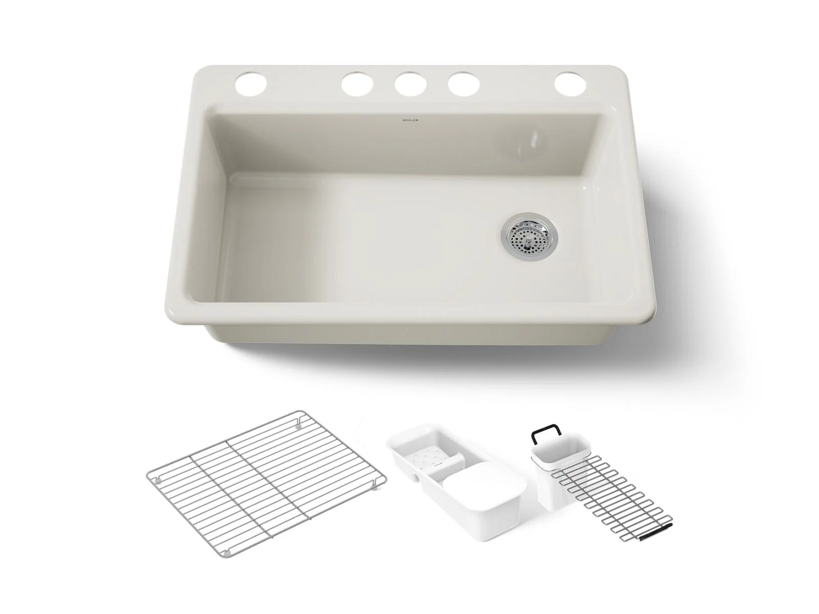 KOHLER K-5871-5UA3 Riverby 33" undermount single-bowl workstation kitchen sink - Image 25