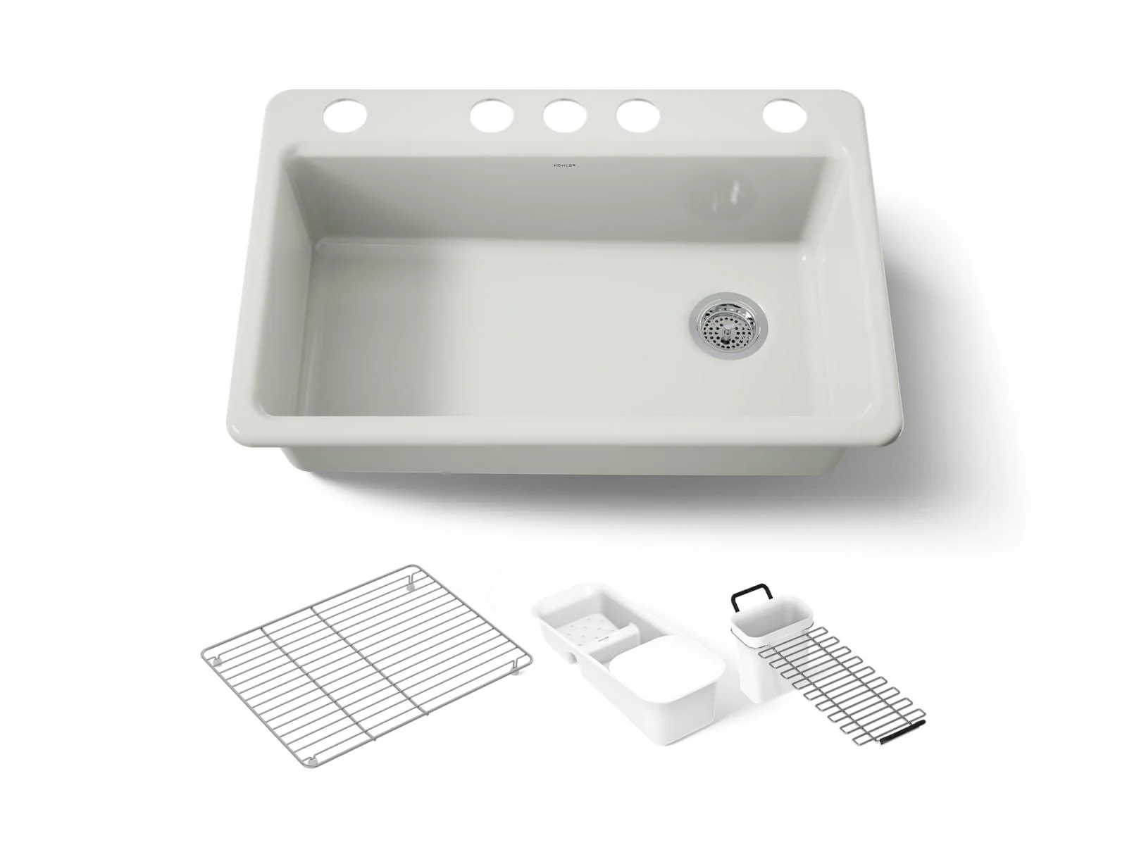 KOHLER K-5871-5UA3 Riverby 33" undermount single-bowl workstation kitchen sink - Image 35
