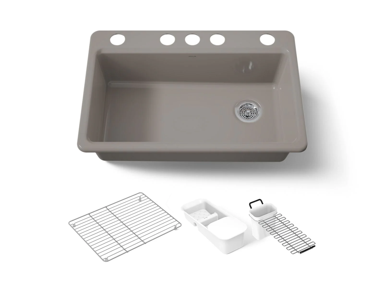 KOHLER K-5871-5UA3 Riverby 33" undermount single-bowl workstation kitchen sink - Image 40