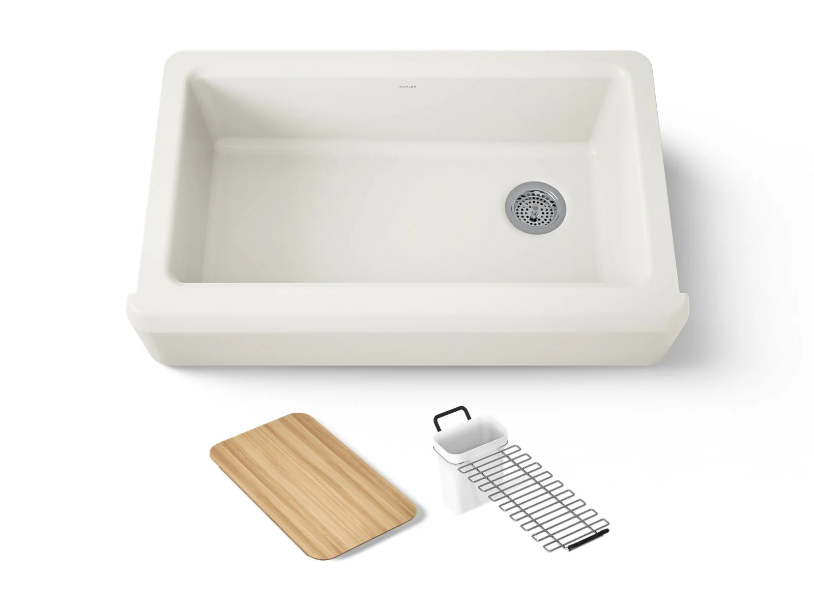 KOHLER K-24564 Riverby 35-3/4" undermount single-bowl farmhouse workstation kitchen sink - Image 26