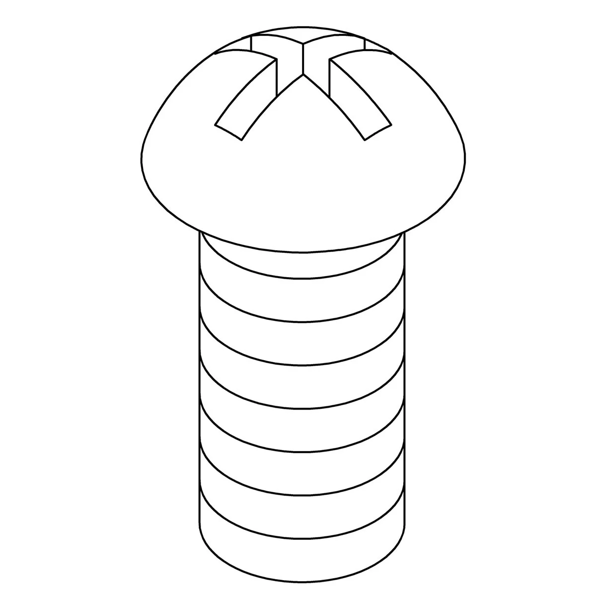 KOHLER K-1447643 Screw, 8-32Unc X 0.375, Round