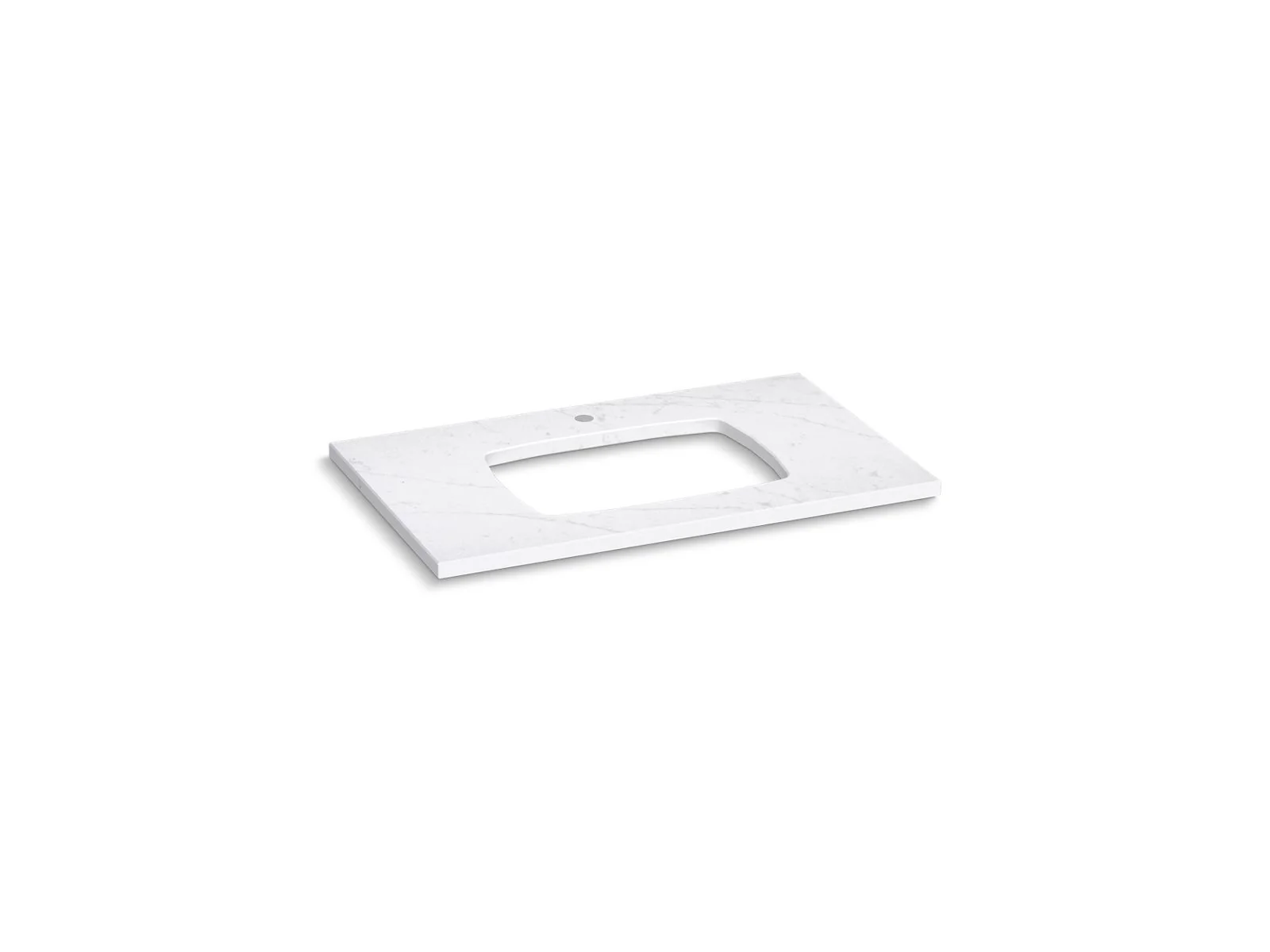 KOHLER K-28252 Silestone 37" quartz vanity top with rectangular cutout for Carillon sink - Image 3