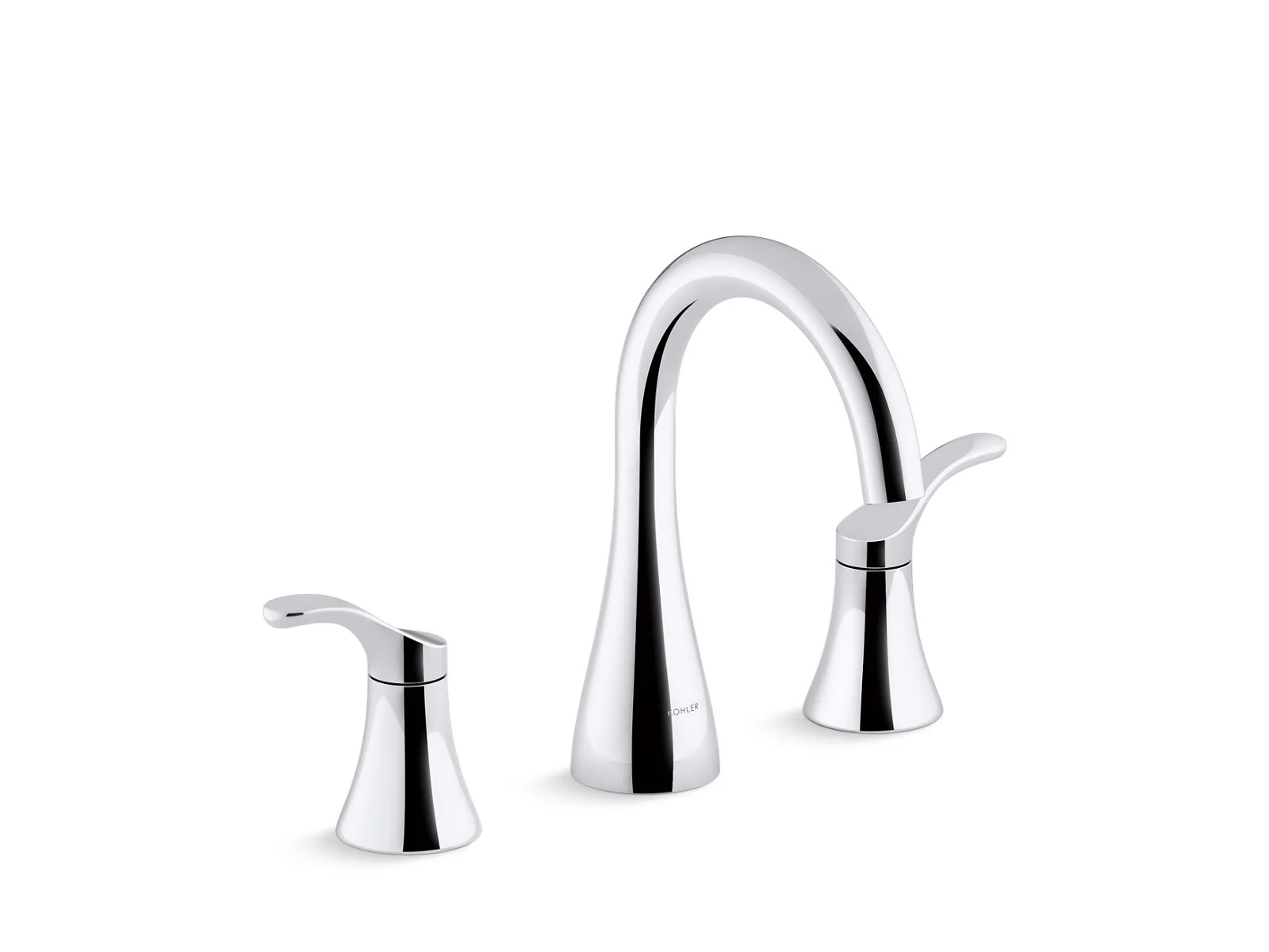 KOHLER K-27390-4N Simplice Widespread bathroom sink faucet, 0.5 gpm - Image 3