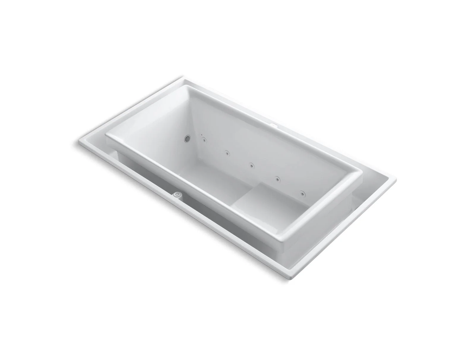 KOHLER K-1188-C1 sok 63" x 31-1/2" drop-in Effervescence bath with chromatherapy and right-hand drain - Image 2