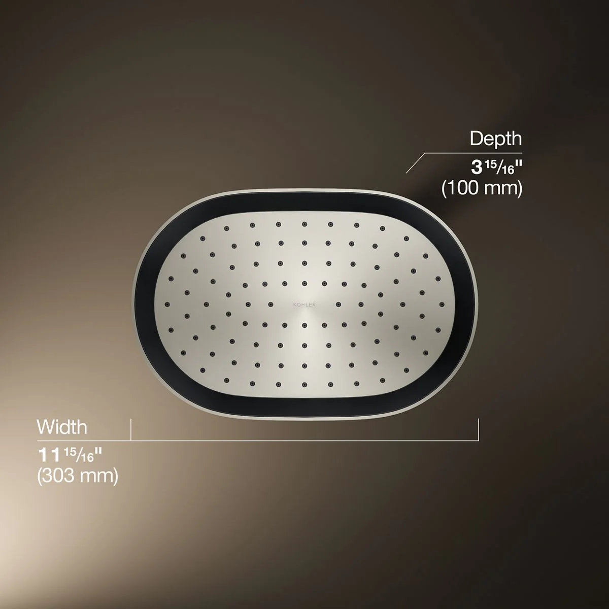 KOHLER K-26293-G Statement Oblong 12" single-function rainhead, 1.75 gpm - Image 43