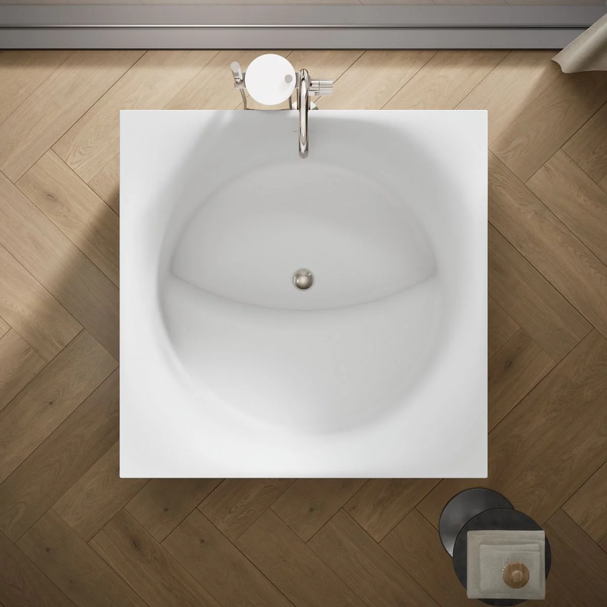 KOHLER K-31404 Stillness Soak 46" x 46" freestanding bath - Image 6