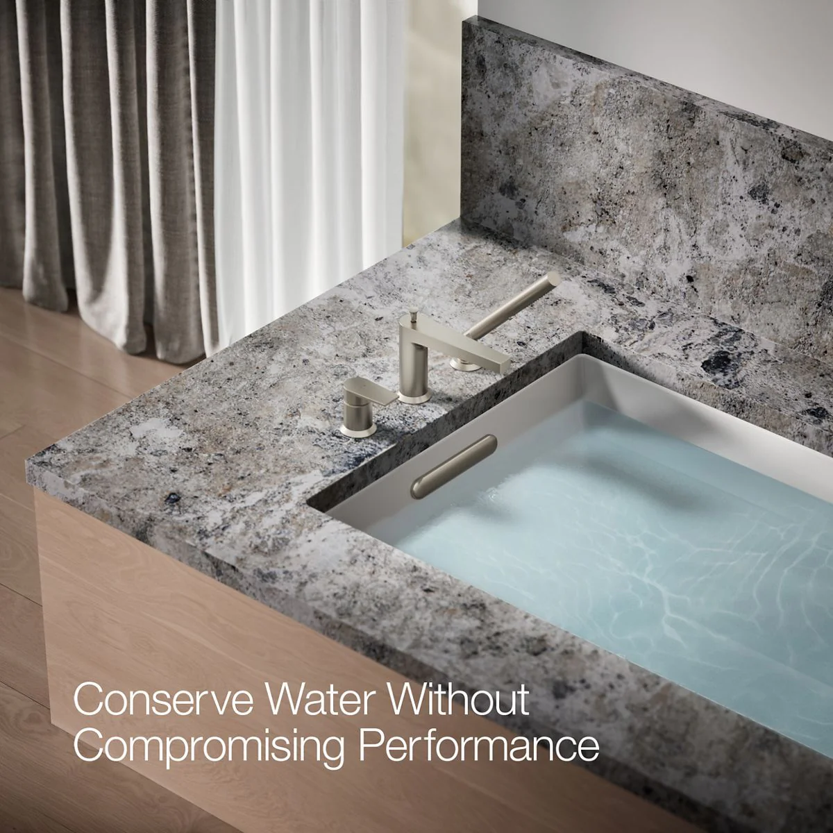 KOHLER K-74032-4 Taut Deck-mount bath faucet with handshower - Image 8