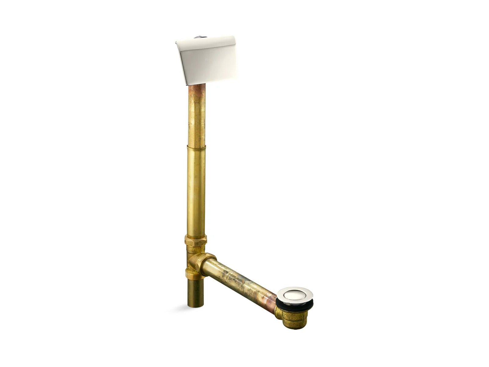 KOHLER K-7147-AF Tea-for-Two 1-1/2" contoured pop-up drain and overflow for above- or through-the-floor installation - Image 14