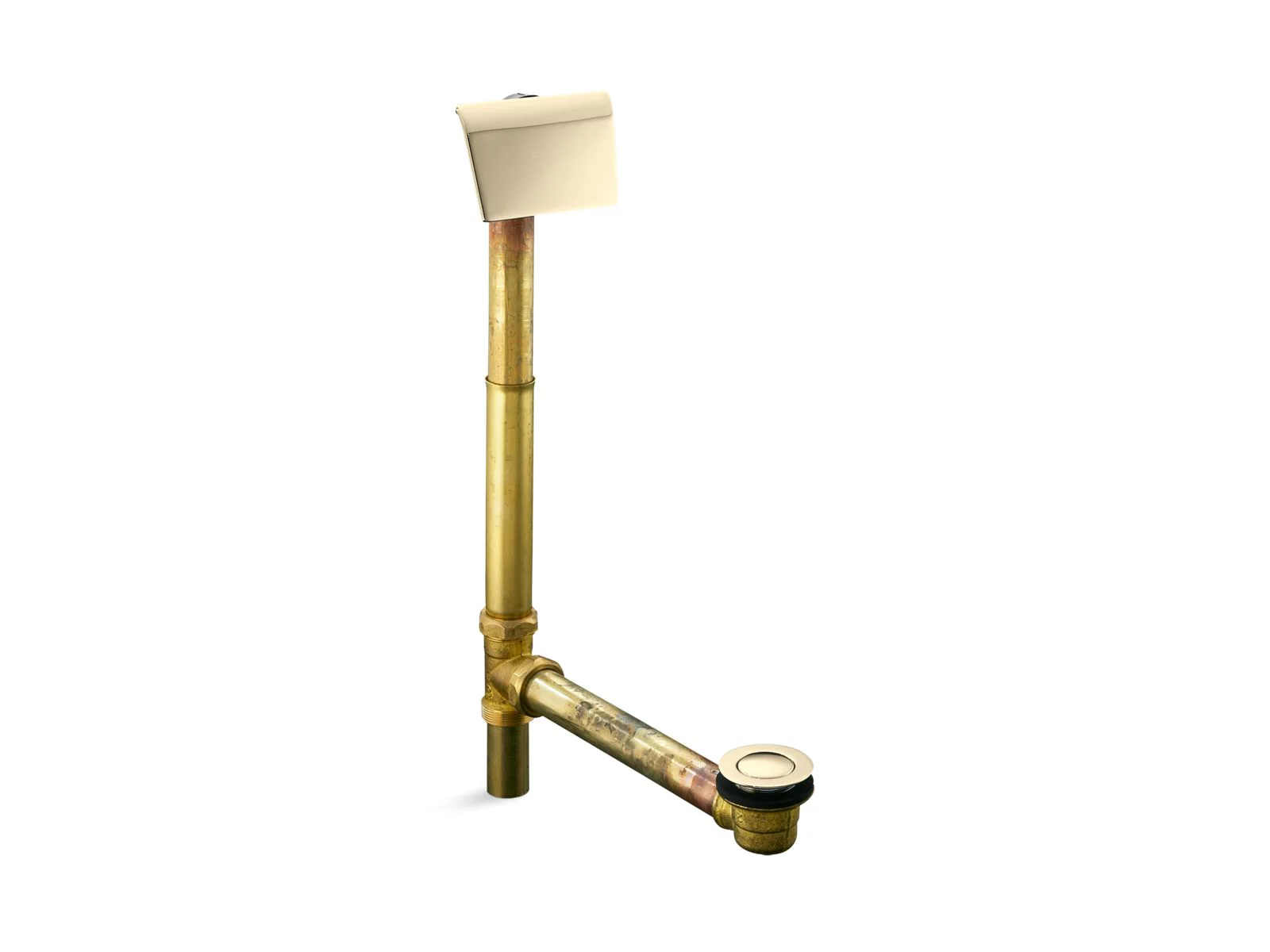 KOHLER K-7147-AF Tea-for-Two 1-1/2" contoured pop-up drain and overflow for above- or through-the-floor installation - Image 15