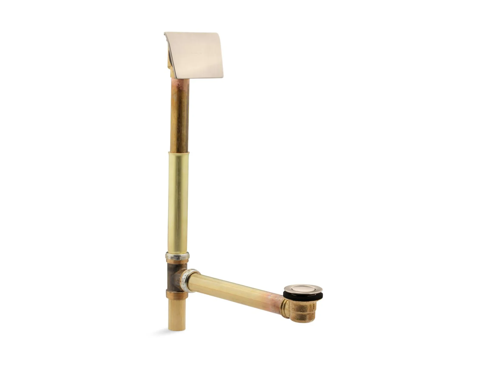 KOHLER K-7147-AF Tea-for-Two 1-1/2" contoured pop-up drain and overflow for above- or through-the-floor installation - Image 5