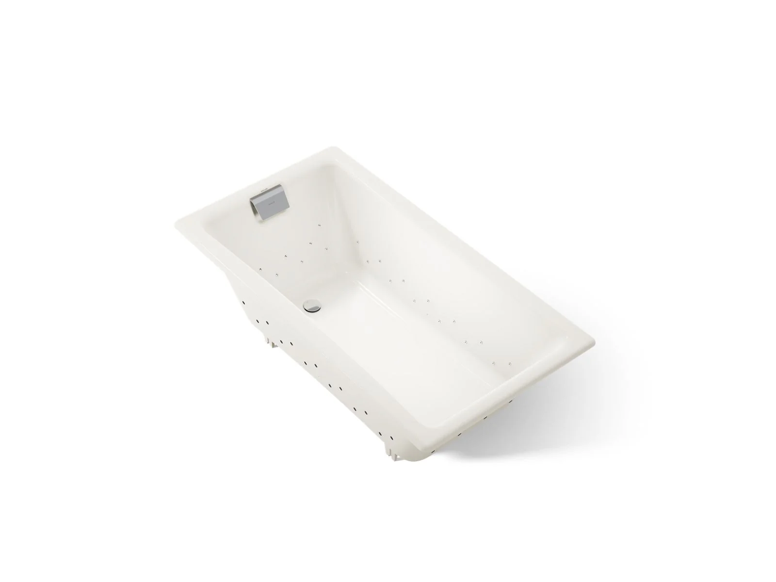 KOHLER K-852-GH96 Tea-for-Two 60" x 32" drop-in Heated BubbleMassage air bath - Image 2