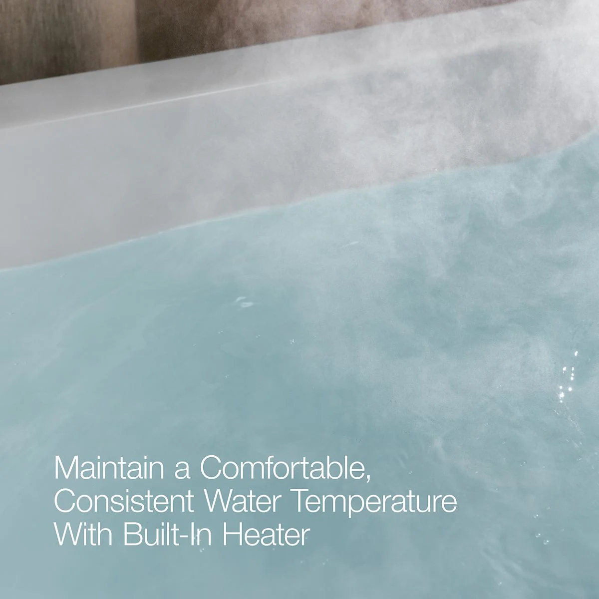 KOHLER K-852-GH96 Tea-for-Two 60" x 32" drop-in Heated BubbleMassage air bath - Image 3