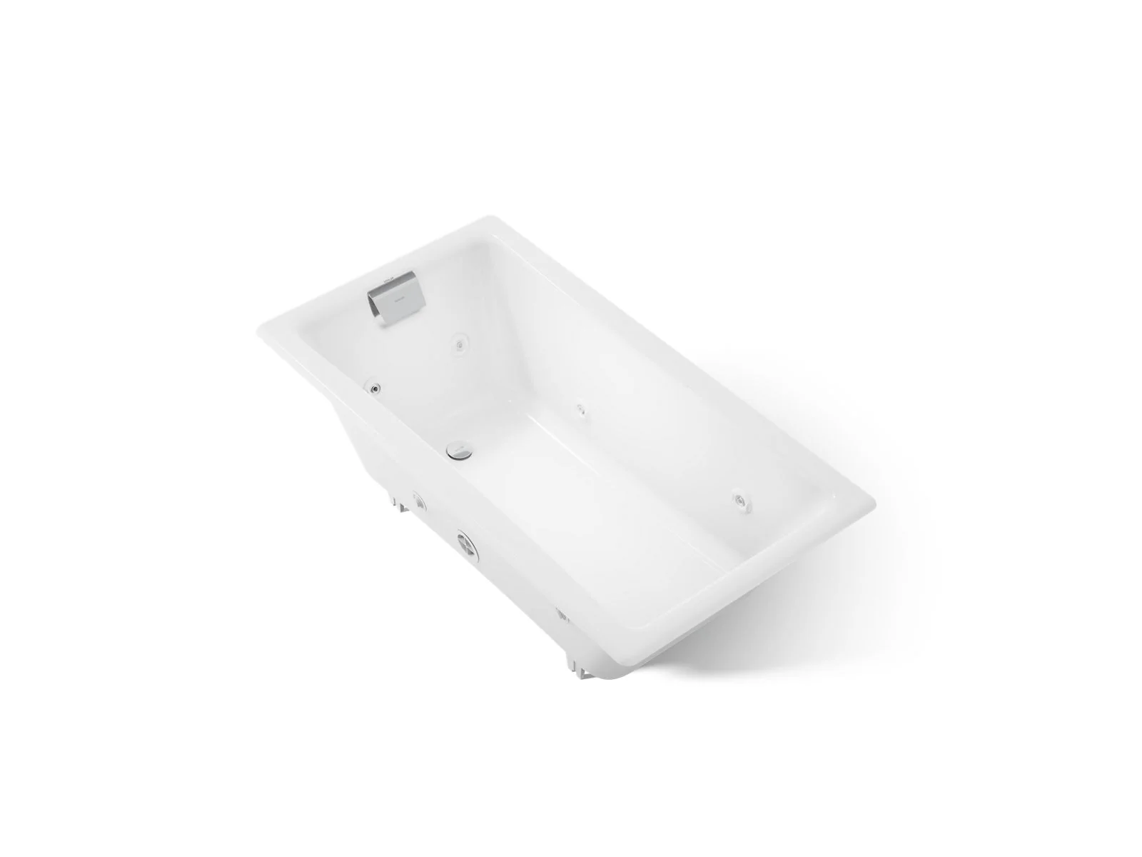 KOHLER K-852-JH Tea-for-Two 60" x 32" drop-in/undermount whirlpool bath - Image 4