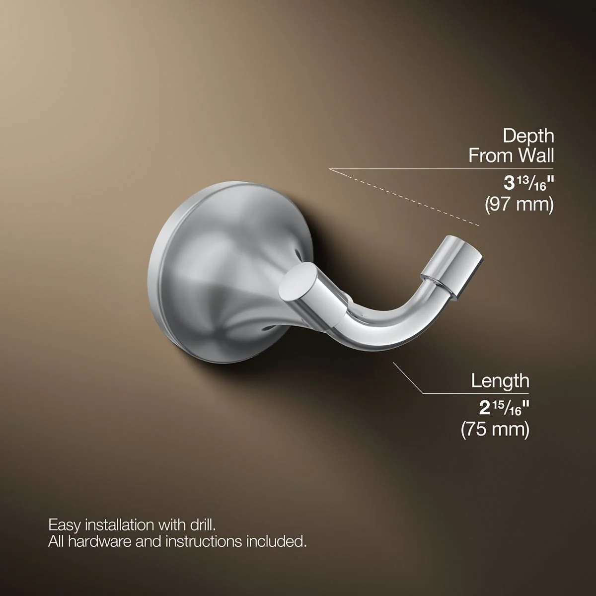 KOHLER K-27427 Tone Robe hook - Image 10