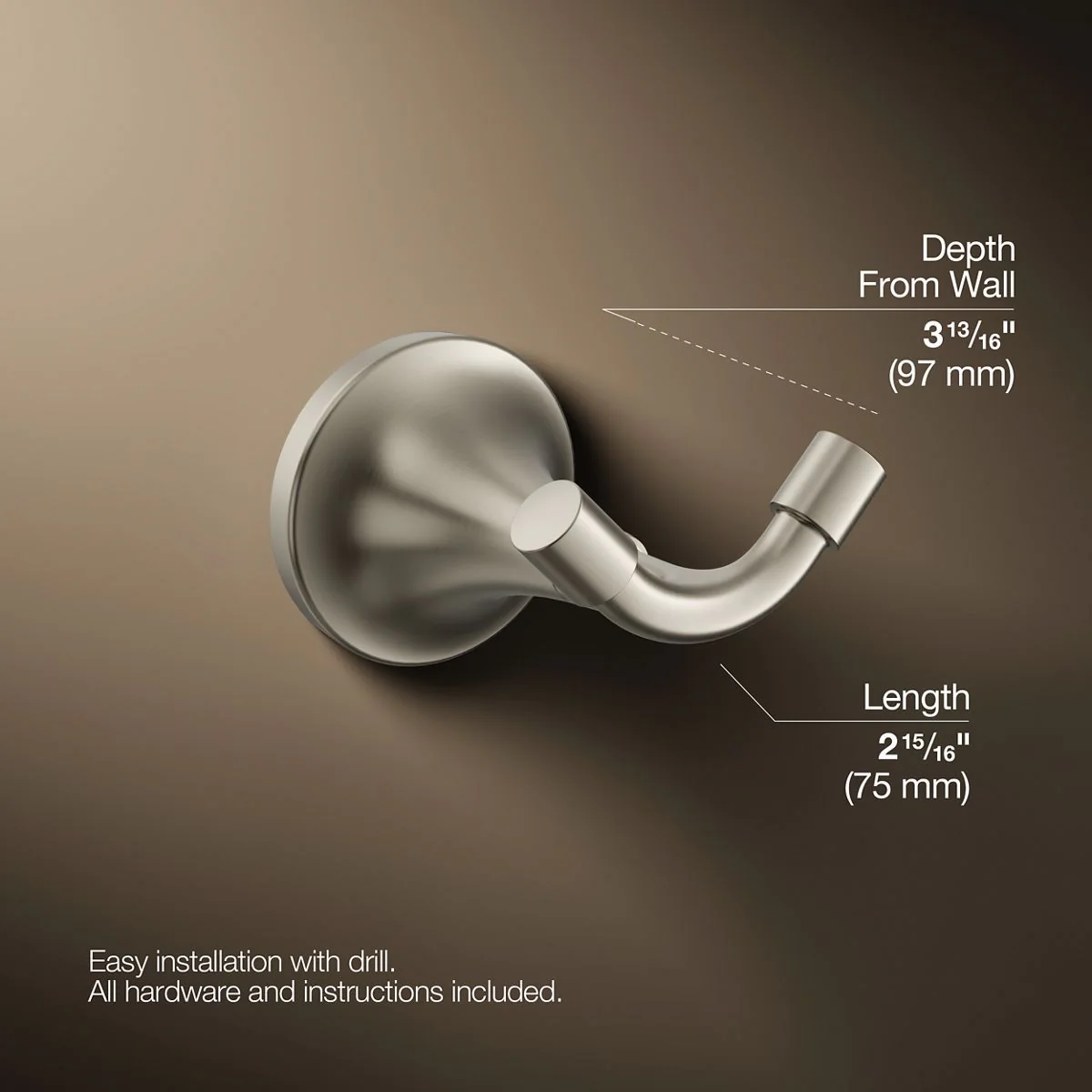 KOHLER K-27427 Tone Robe hook - Image 15