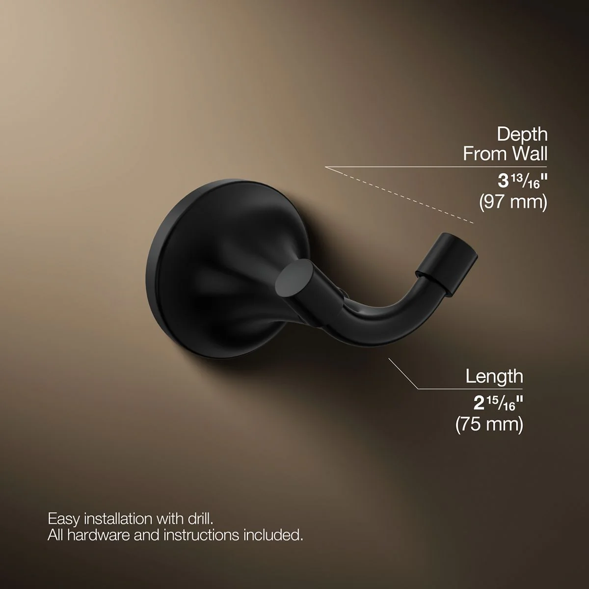 KOHLER K-27427 Tone Robe hook - Image 26