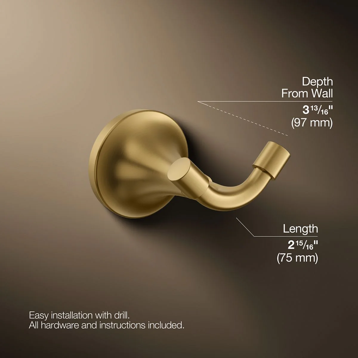 KOHLER K-27427 Tone Robe hook - Image 30