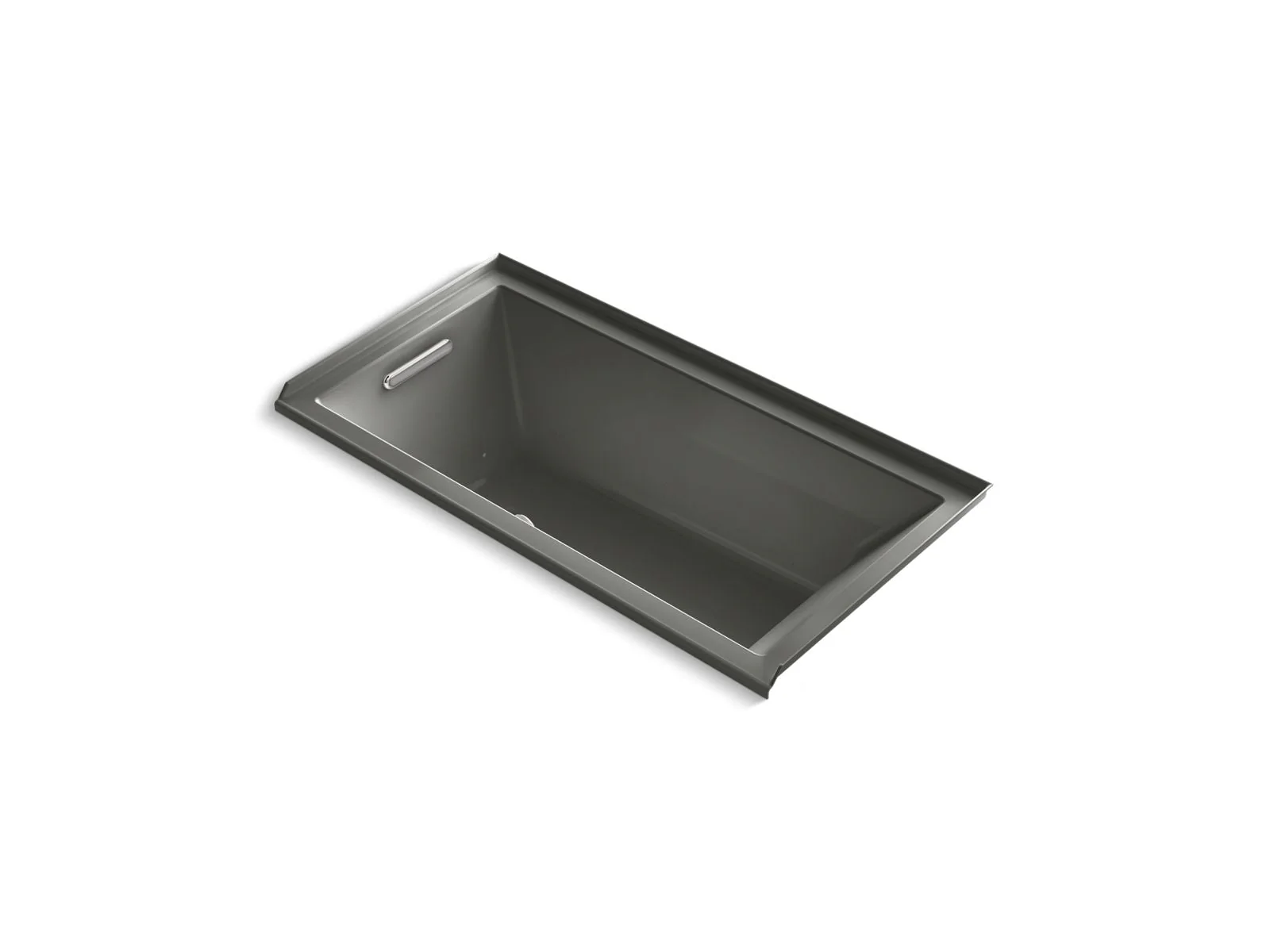 KOHLER K-1167-GHLW Underscore 60" x 30" alcove Heated BubbleMassage air bath with Bask, left drain - Image 2