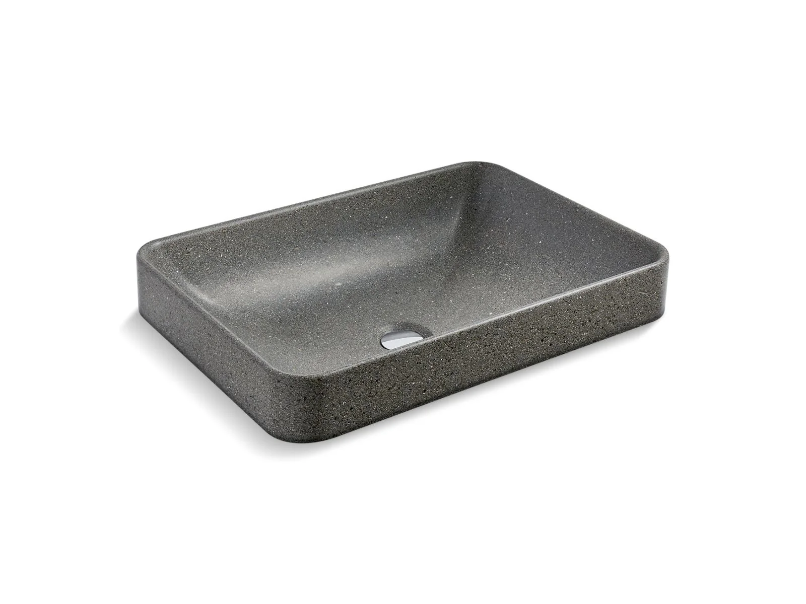 KOHLER K-30673-N WasteLAB Vox 23" rectangular vessel bathroom sink, no overflow