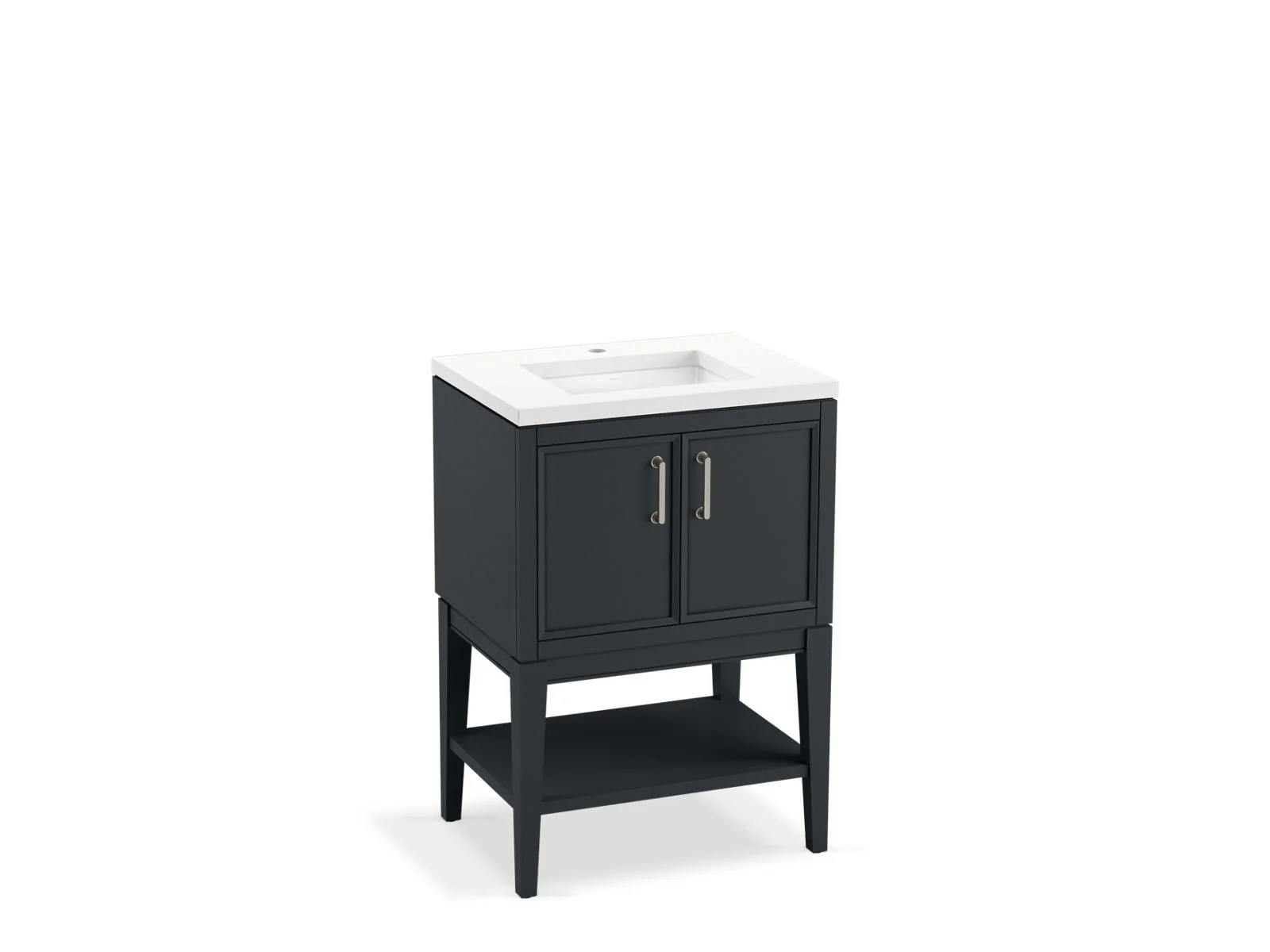 KOHLER K-33577-ASB Winnow 24" bathroom vanity cabinet with sink and quartz top - Image 2