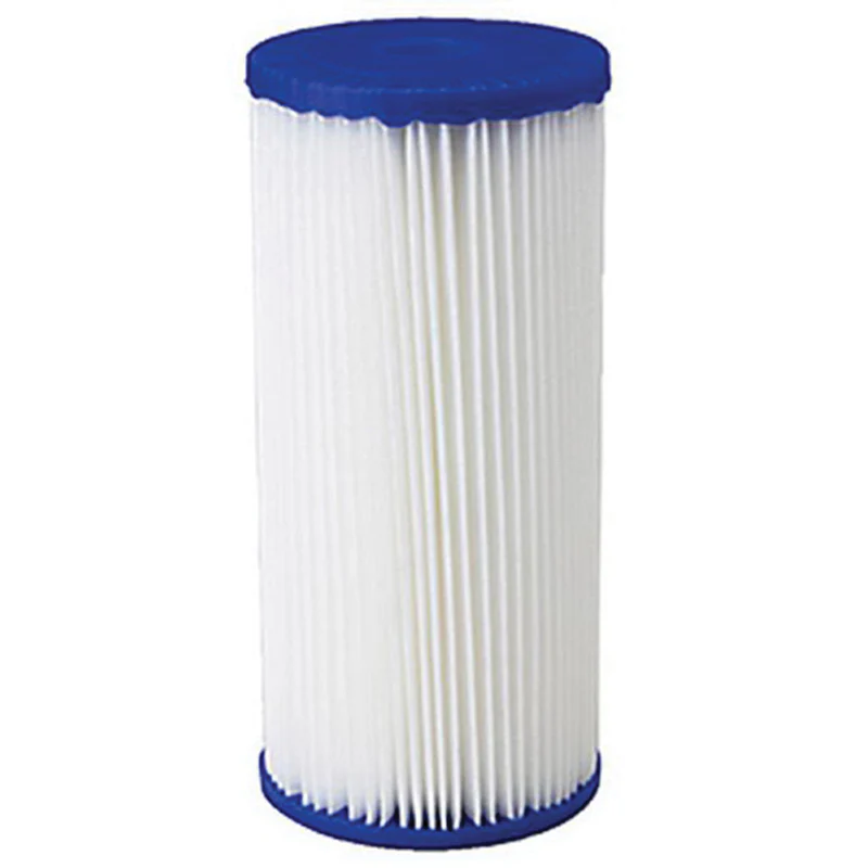 Pentair 155053-51 W30PEHD Series Cartridge, 50 um, Pleated Polyester, 4-1/2 in Dia, 9-3/4 in H