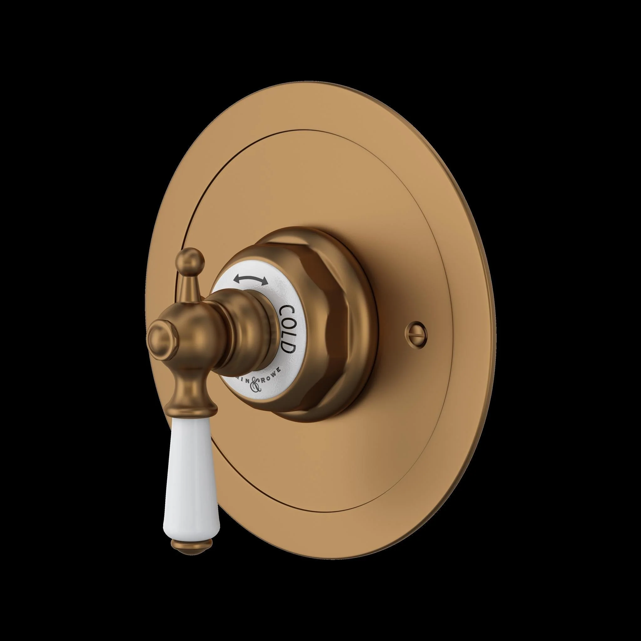 Perrin & Rowe U.5565 Edwardian 3/4" Round Thermostatic Trim Without Volume Control - Image 2