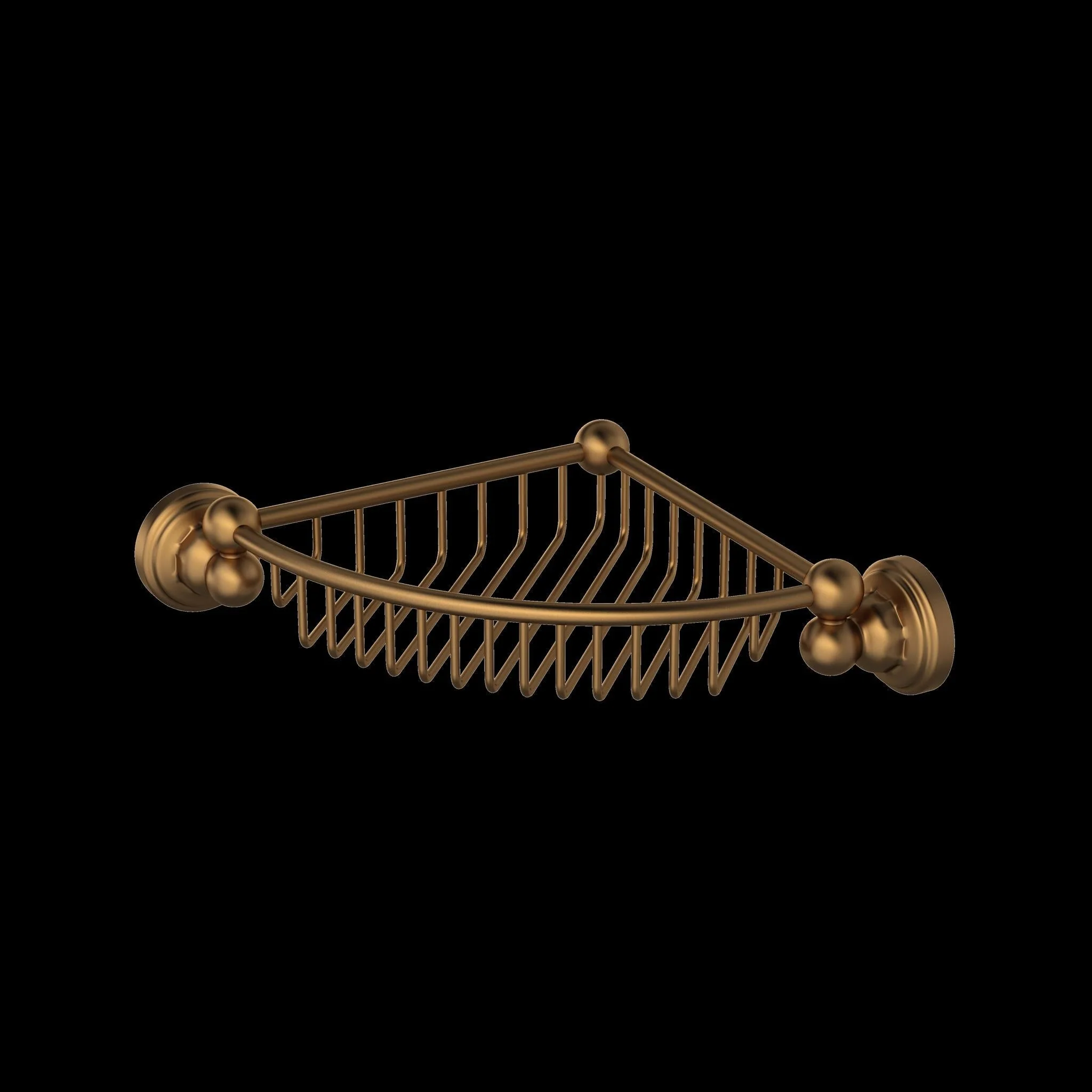 Perrin & Rowe U.6916 Edwardian Wall Mount Corner Basket - Image 2