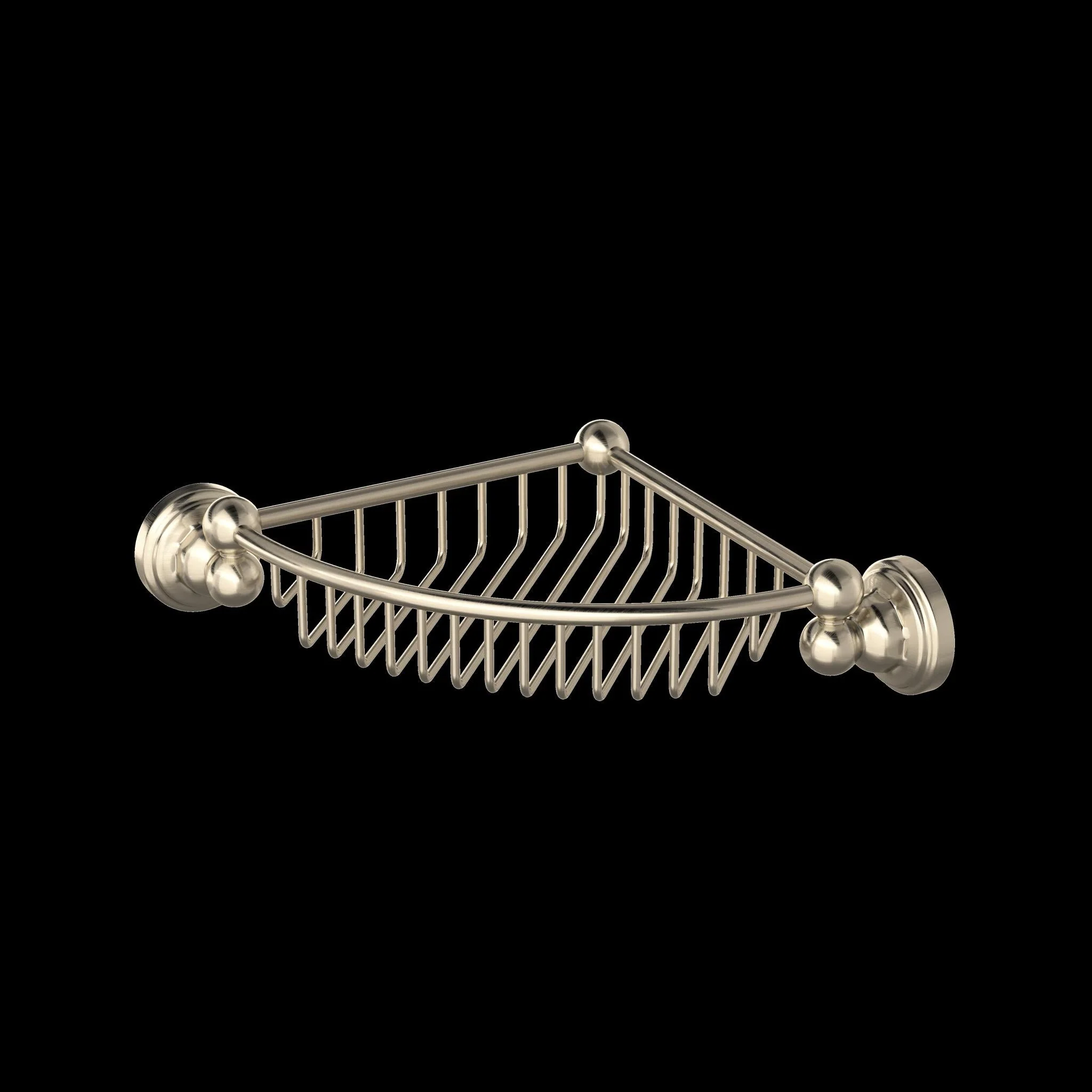 Perrin & Rowe U.6916 Edwardian Wall Mount Corner Basket - Image 5