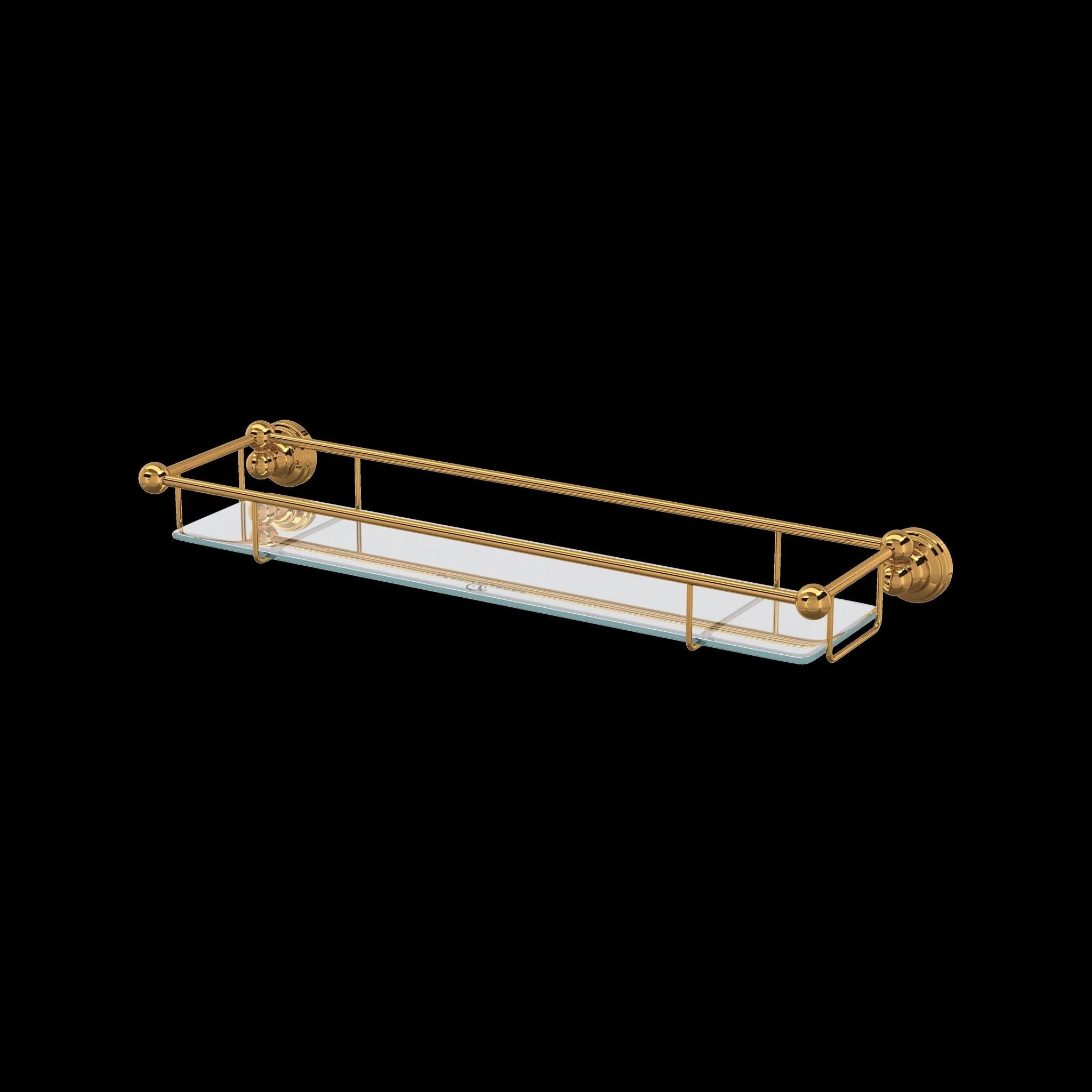 Perrin & Rowe U.6953 Edwardian Wall Mount Tempered Glass Vanity Shelf - Image 3
