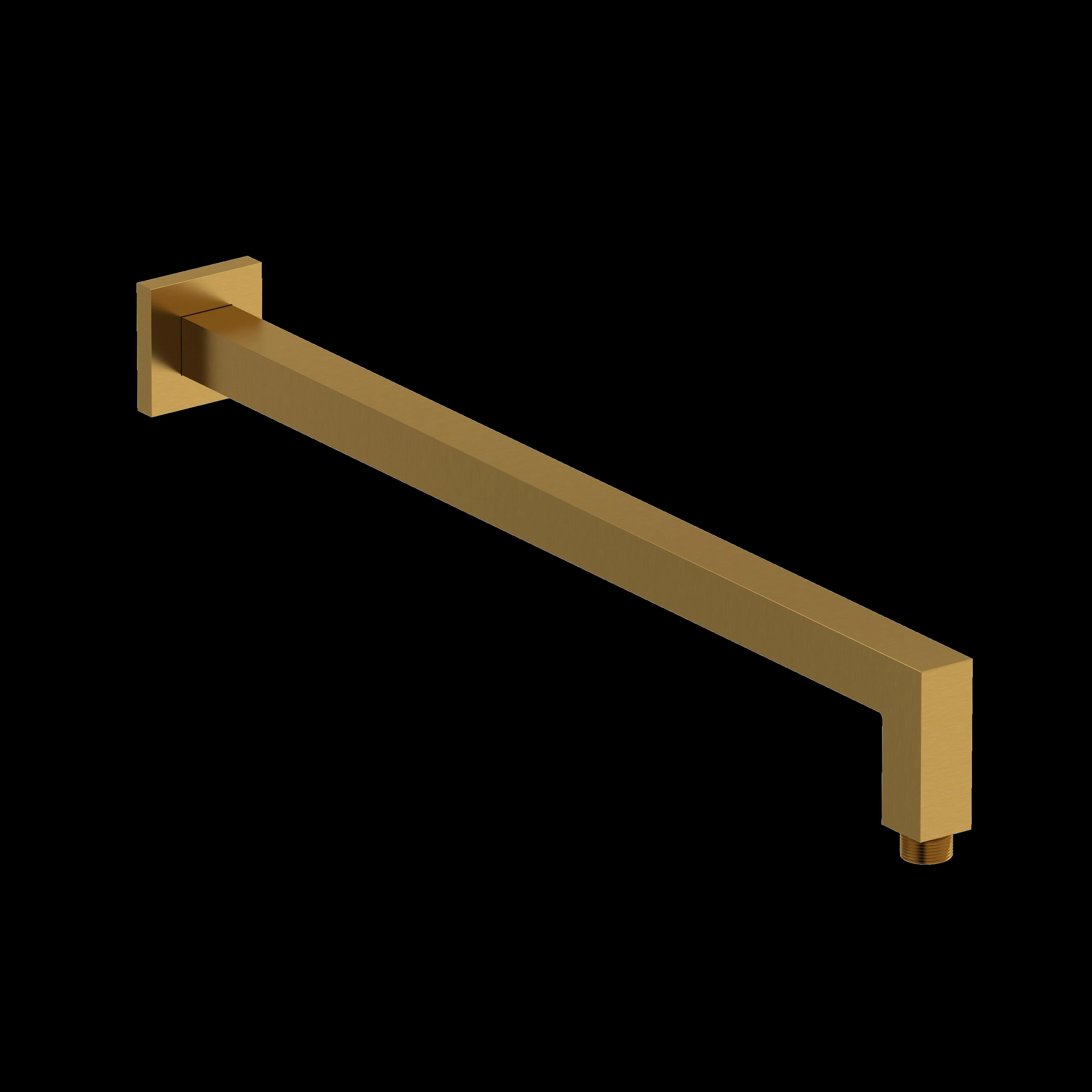 Riobel 547 21" Reach Wall Mount Shower Arm With Square Escutcheon - Image 2