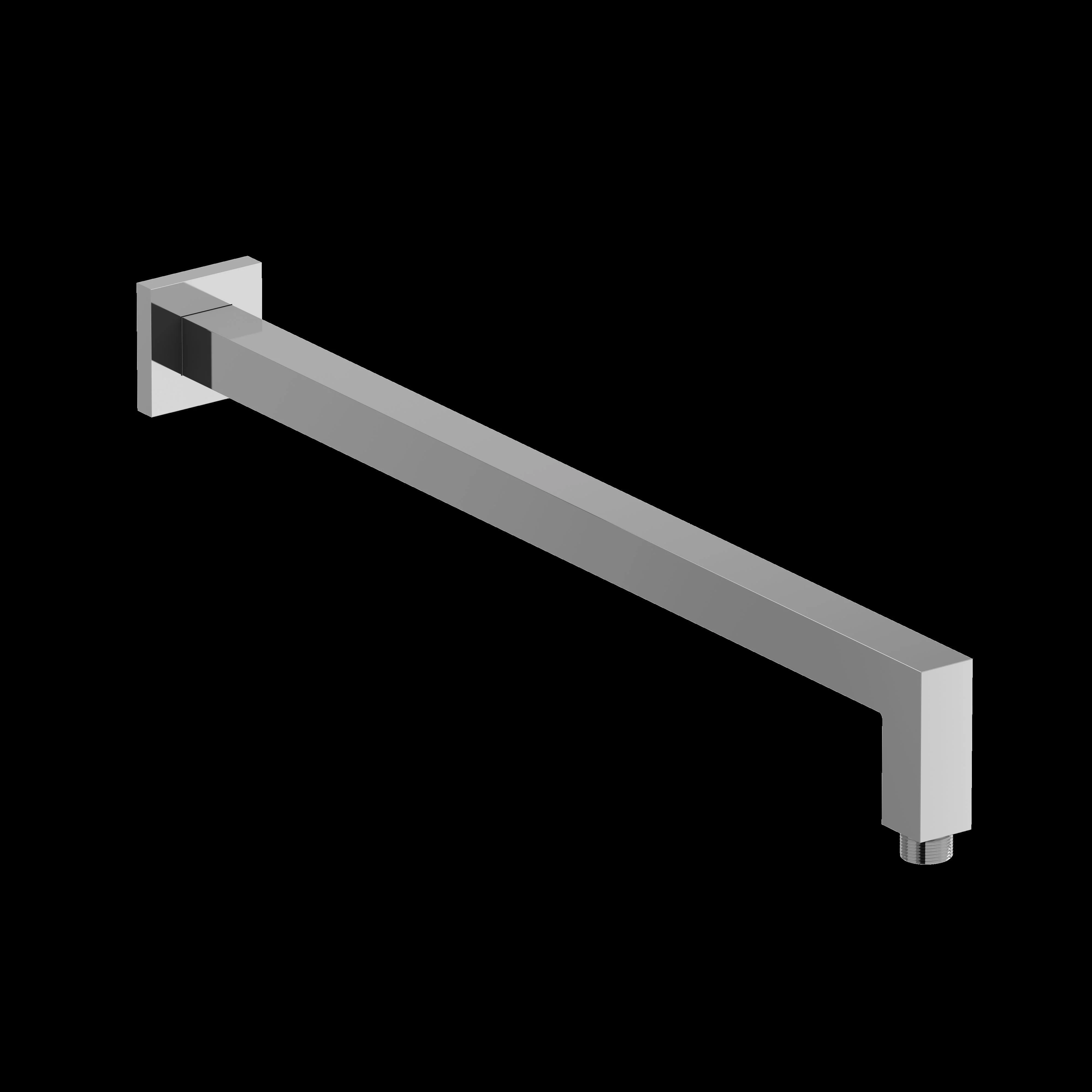Riobel 547 21" Reach Wall Mount Shower Arm With Square Escutcheon - Image 5
