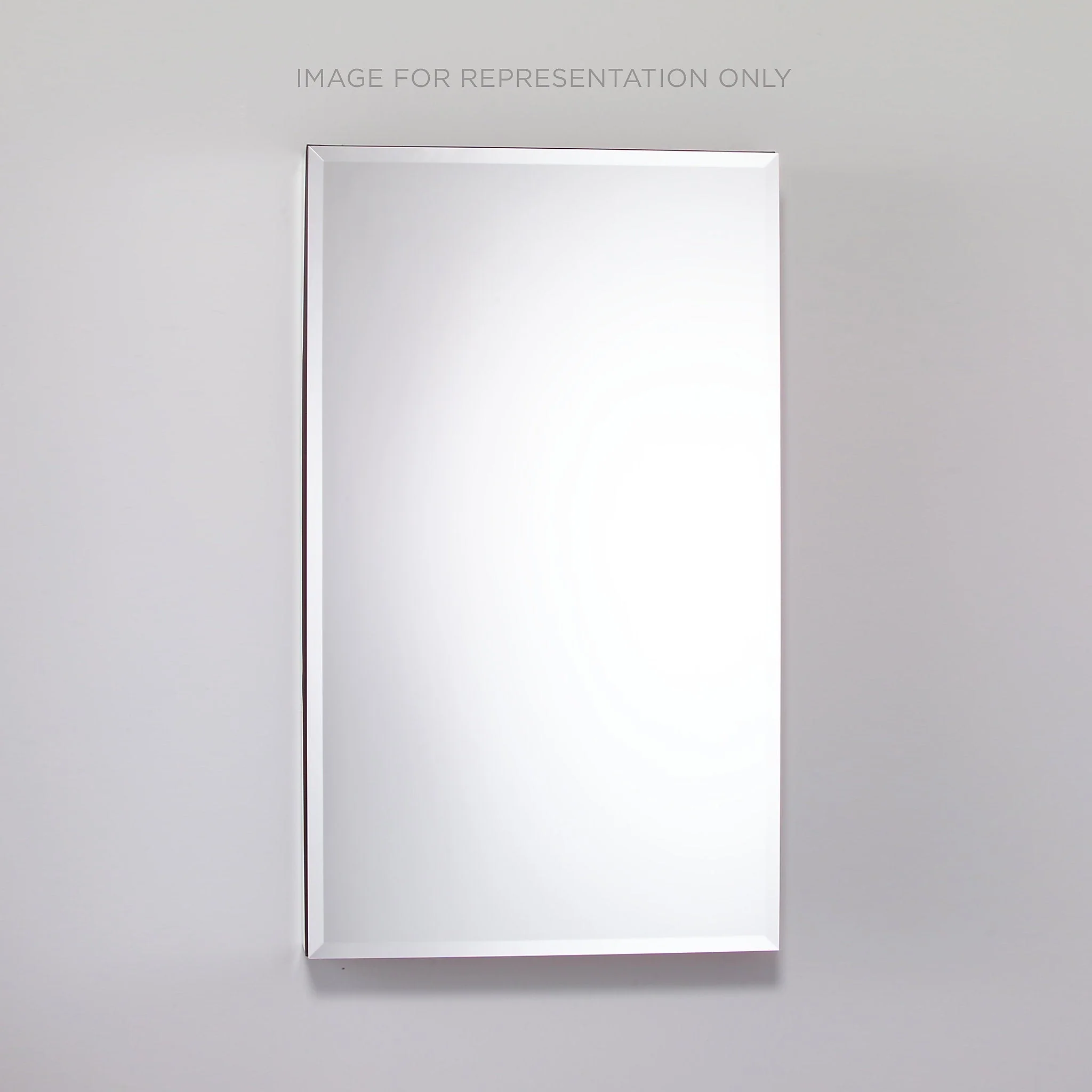 robern MC2440D4FBRE2 M Series Cabinet, 24" x 40" x 4", Flat Top, Bevel Edge, Right Hinge, Electric