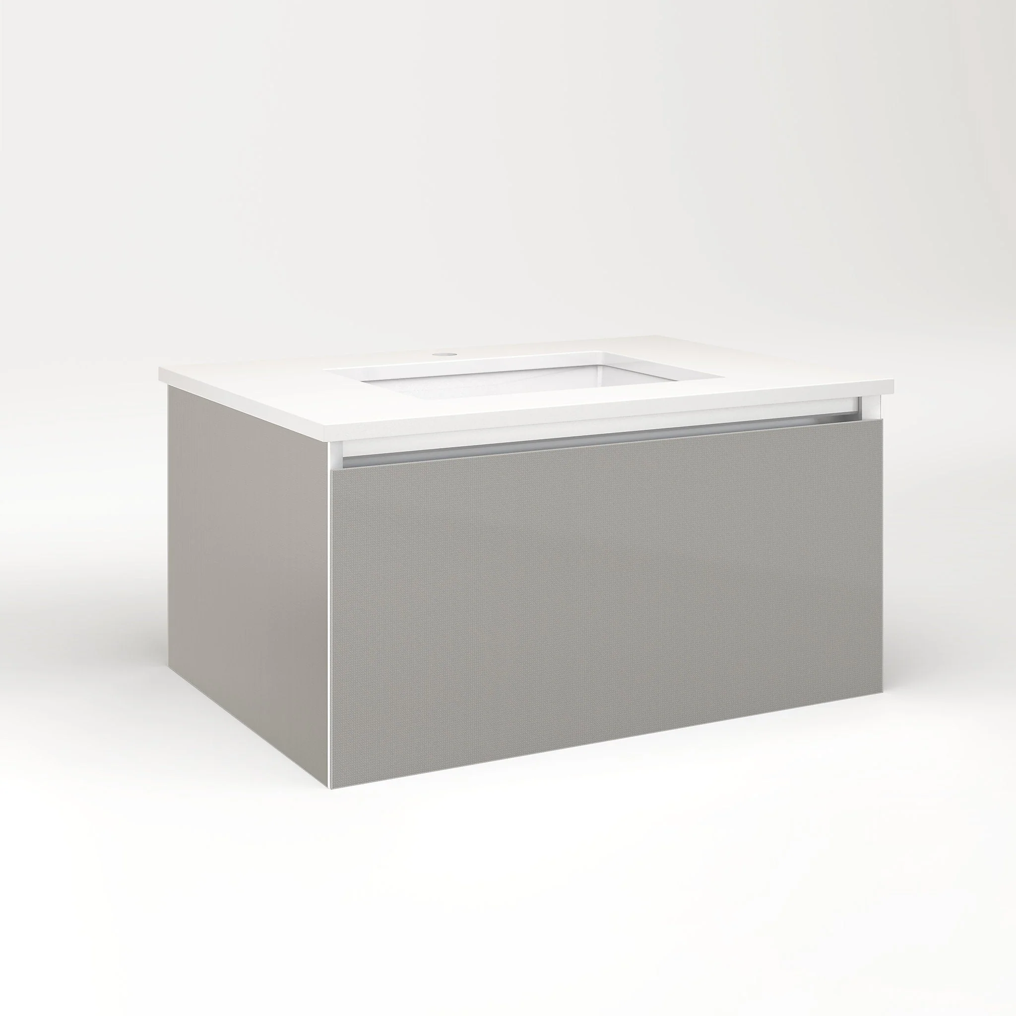 robern VM30H2D21P25N Cartesian Vanity, 30" x 15" x 21", Silver Screen, Plumbing Drawer, No Night Light