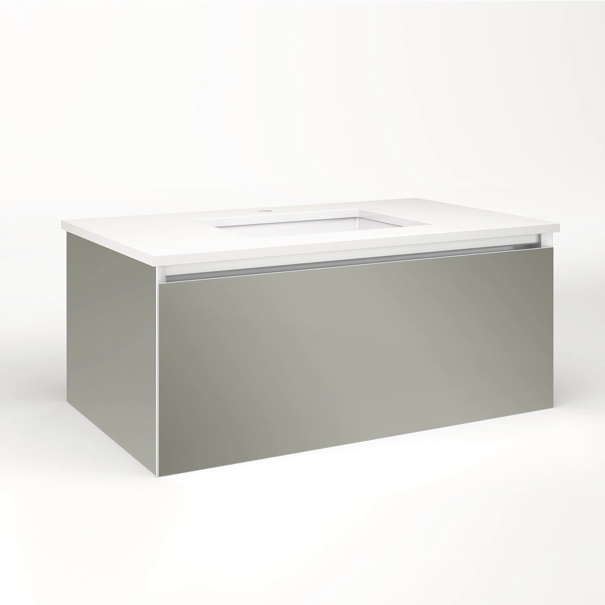 robern VM36H2D21F10S Cartesian Vanity, 36" x 15" x 21", Mirror, Full Drawer, Selectable Night Light, 2700K/4000K Temperature (Warm/Cool Light)