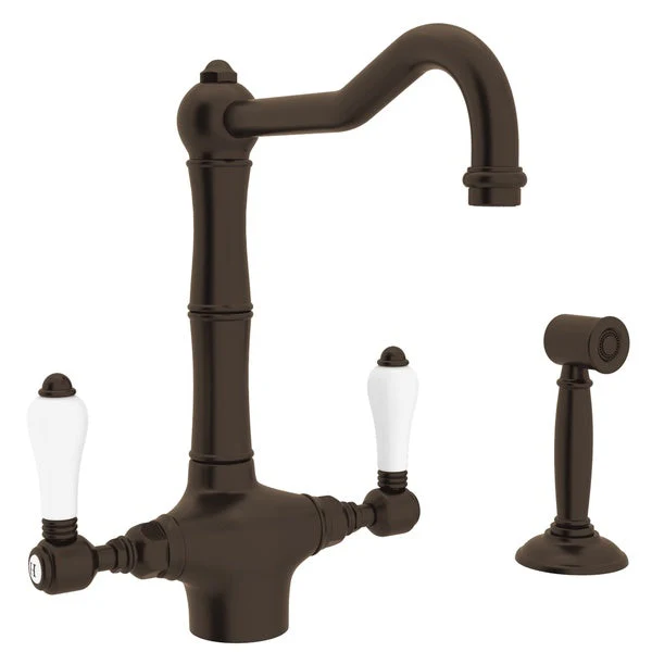 ROHL A1679WS Acqui® Two Handle Kitchen Faucet With Side Spray - Image 10